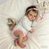 18 inch 3+ RXDOLL Cute Reborn Baby Dolls Silicone Full Body Girl Realistic Newborn Baby Girl Real Life Silicone Babies