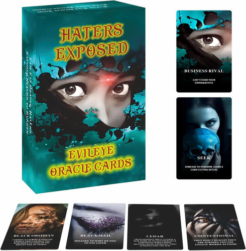 Evil Eye Oracle Cards, Haters Exposed, Insight and Discovery Deck for Wisdom and Revelation