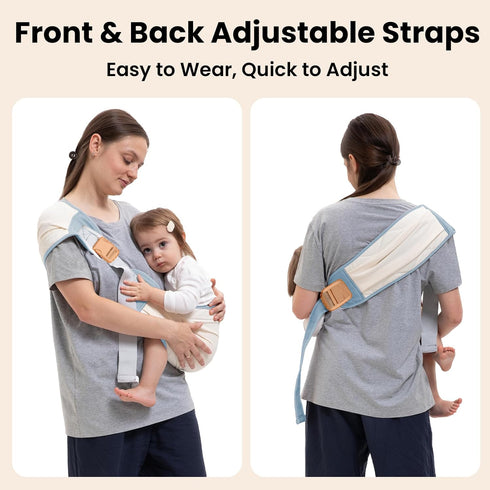 25-60 lbs Baby Carrier Newborn to Toddler, Baby Sling Carrier, Toddler Carrier with Adjustable Straps, Soft Padded