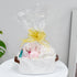 ABenkle Small White Basket with Handle, Soft Woven Storage Bins for Baby Cat and Dog Toys Organizer