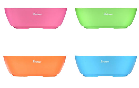 Bakerpan Silicone Bowls for Babies and Toddlers, Camping and Travel Bowls, Set of 4, Multi