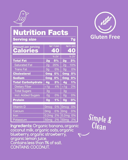 Fiber-Packed 12 Pack Amara Breakfast Oat Melts - Organic Toddler Snack - Single Serve Oat Bites with Real Fruit, No