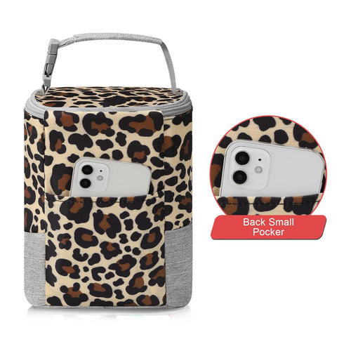 Accmor 4 8oz Breastmilk Cooler Bag, Baby Bottle Cooler Bags, Insulated Bottle Cooler Tote Bags On The Go, Fits Large
