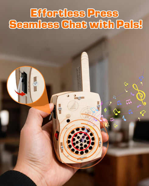 8-14, 8-10 10-12 STEM Science Kits Toys DIY Walkie Talkie Kit for Kids Age Science Project Electronics Kit Educational
