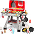 Kids Kitchen Playset with Play Food, 41Pcs Grill Toys with Simulated Smoke Sound & Light, Outdoor Pretend Play Set for