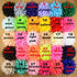 Fodattm 30PCS Women 30 Solid Colours 4" Chiffon Fabric Flowers for DIY Flower Headbands and Decorative Wedding Flowers
