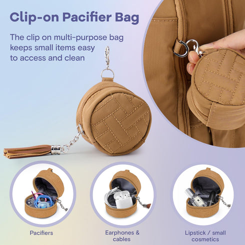 Backpack, Pack RUVALINO Diaper Bag Multifunction Travel Maternity Baby Changing Bags, Large Capacity, Waterproof
