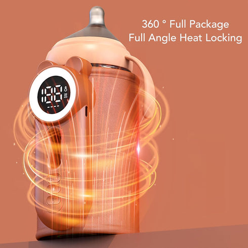 Yosoo Health Gear Baby Bottle Warmer, Digital LED Display, Constant Temperature Heating, Adjustable Strap, for Home