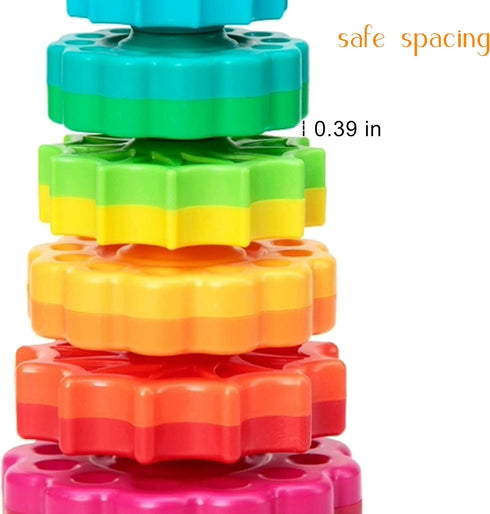 Baby Spinning Toy - Stacking Toy for Babies and Toddlers - Educational Toddler Learning Toys for Brain Development