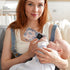 Portable USB Milk Warmer Bag for Temperature Control - Grey White