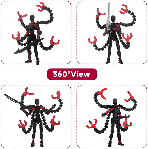 PkghoKids T13 3D 13 13 13 Assembly Completed Action Figure Printed Multi-Jointed Movable T Nova Robot Action Figure