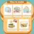 Set, 17PCS Playset, Wooden Pop up Toaster Play Kitchen Play Food Accessories for Toddlers Early Learning,Pretend Play