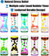 FKYTION Pack 8 Liquid Motion Bubbler Timer of Great Desktop Colorful Hourglass Liquid Bubbler Small Calming Relaxing