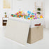 Gowee Closet, 25"x13" x16" Large Toy Storage Box with Lid, Sturdy Toys Storage Chest Bin Organizer Basket with Dividers