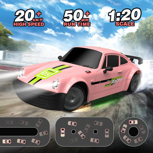 rc tech 2.4GHz 1:20 4WD 20KM/H 2Pcs Remote Control Car RC Drift Car Scale High Speed Remote Control Cars Vehicle