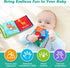Baby Bath Books Pack of 8, Nontoxic Fabric Soft Cloth Books, Waterproof Early Education Toys for Toddlers