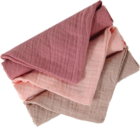 jiahesuw 4pieces Baby Wipe Towel Washcloths 4 Layers Handkerchief Infant Bibs Burp Cloths
