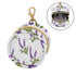 YETTASBIN Lavender Portable Pacifier Holder Case with Metal Hook Buckle & Zipper for Diaper Bag and Stroller, Versatile