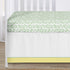 Set 4 Sweet Jojo Designs Yellow, Green and White Sunflower Boho Floral Baby Girl Nursery Crib Bedding - Pieces