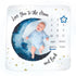 To The Moon and Back Baby Milestone Blanket - Dark Blue