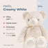 Bearington Baby's First Teddy Bear Plush - Creamy White Stuffed Animal, 12 Inch