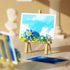 Vilbocr SetBlock 357Pcs) Mini Flower Building Bouquet Easel for Desk Decorations and Message Stickers.Flower Building