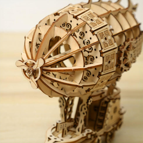 3D Wooden Puzzles Airship Model Kits, Brainteaser and Puzzle for Christmas/Birthday, Gifts for Adults and Teens