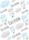 WolfeDesignPDD Custom Blanket, Newborn Gift, Rain Clouds Baby Blanket, Personalized Baby Blanket, Swaddle