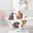 WELLDAY 30x30 Inch Highland Cows Hooded Baby Bath Towels, Cotton Soft Hooded Towel for Babies - Absorbent Baby Bath