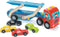 Le Toy Van Motors, Planes & Garages Race Car Transporter Set, Premium Wooden Toys for Kids Ages 3 and Up