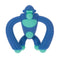 Nuby Geo Zoos Massaging Teether - Baby Teething Toy - Soft Easy Grip for 3+ Months - Blue Gorilla