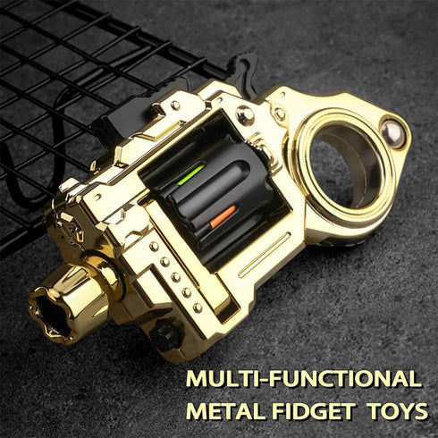 Generic Fidget Toys Adults Spinner Gun : Premium Metal Fidget Spinner for Adults ,Silent Stress Relief & Focus Enhancer