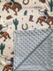 CLOSOCKEY Baby Blanket for Boys Girls Super Soft Double Layer Minky with Dotted