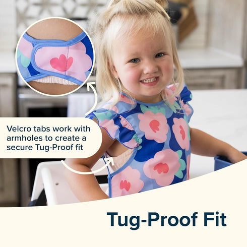 2 Pack 624M) Tiny Twinkle Mess Proof Baby Bibs | Waterproof Toddler Bib for Eating | Baby Apron for Feeding, Machine