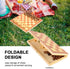 Wooden Chess Set - Folding Board, 12 Inches Handmade Portable Travel Chess Game for Kids and Adults