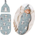 Swaddle Blanket for Baby - Swaddling Sleeping Sacks, Unisex Baby Stuff with Hat, Owl