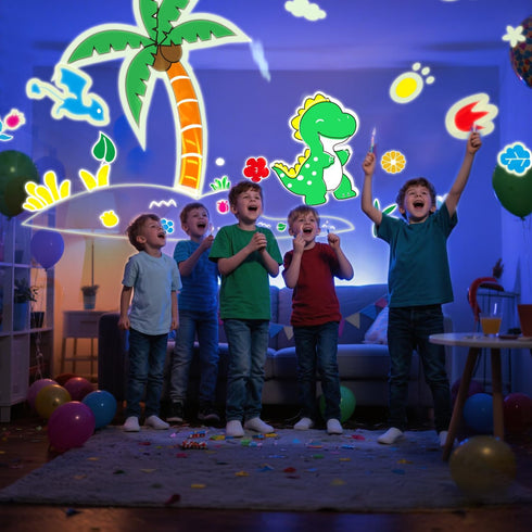 Dimmable Projector,360 Night Light for Kids,Dinosaur Night Lights Projector,Remote Timer Star Slient Ocean Lights