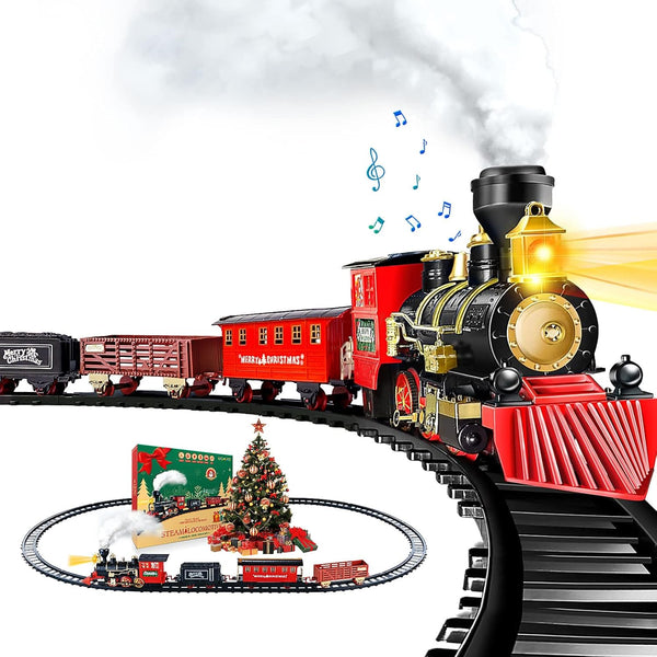 OCHIDO Train Set - Christmas Train Sets for Under The Tree, Electric