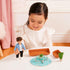 Lori – Mini Boy Doll & Toy Living Room Furniture – 6-inch Boy Doll & Dollhouse Accessories – Sofa, Armchair, Coffee Table, Rug, Plants – Play Set for Kids – 3 Years + – Miguel's Lounge Set