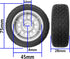 ShareGoo 75mm RC Rally Car Tires and Plastic Wheel Rims, Compatible with Traxxas Tamiya HSP HPI Kyosho 1/10 RC Cars