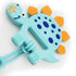 Set 0-6-12-18 Dinosaur Infant Toys Crinkle Books Touch and Feel with Dino Teether and Paci Clip Babies Months