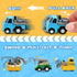 Fajiabao 18 Pcs Toy Car Mini Pull Back Cars for Toddlers, Party Favors Bulk Small Construction Toys for Kids