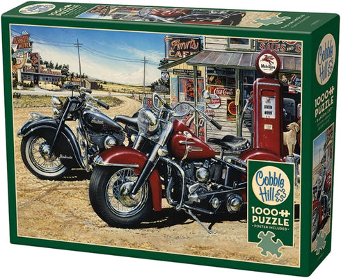 Cobble Hill 1000 Piece Puzzle - Two for The Road - Includes Sample Poster