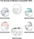 Gowing 24mm, MOMMED S18 S21, 5pcs Wearable Breast Pump Accessories, Replacement Pump Parts Flange Duckbill Valve
