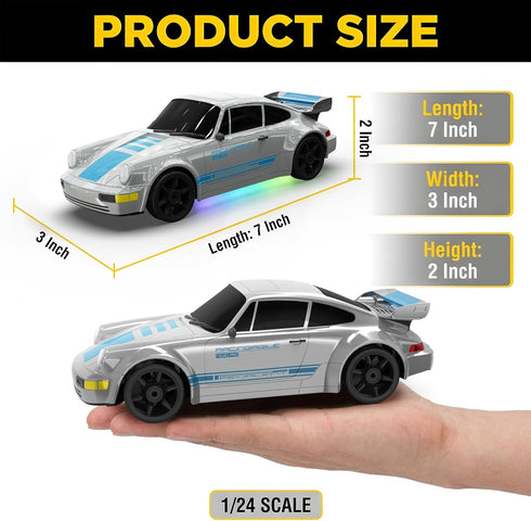 1:24 4WD 15KM/H RC Drift Car Remote Control Car High Speed Racing Sport Car with LED Lights RC Cars Toy for Kids Boys