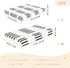 miaozhen 1 Pack 52x28 Cotton Baby Crib Sheets Soft Comfy Simple Line Art Black and White Piano Keys Boy Girl Crib Sheet