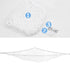 Stuffed Animal Hammock, Toy Storage Net, LXUNYI Jumbo Wall Corner Organizer for Kids' Stuffed Animals (White)