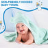 6 30 30 Inch Lounsweer Pieces Baby Bath Towels x Hooded Toddler Towel Bath Blanket Absorbent Coral Fleece Hooded