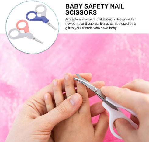 Set 2pcs Trimmer Toddmomy Nail Clippers and Manicure Cutter for Infants, Safety Scissors with Anti-Cut Design, Nail Kit