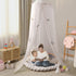 LOAOL Kids Bed Canopy with Lace Hanging Canopy Net for Baby Crib Nook Castle Game Tent Nursery Play Room Decor